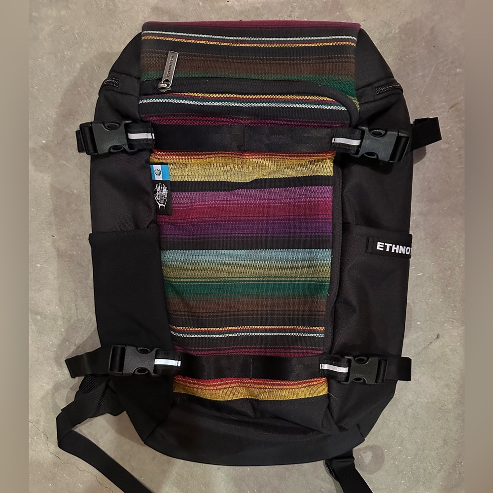 Ethnotek Premji 20 top and side load colorful 20L Backpack.  Color Guatemala 1
